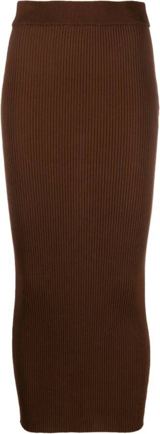 Semicouture High waist rok Bruin