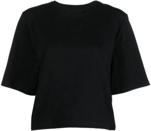 Semicouture T-shirt met logoprint Zwart