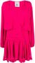 Semicouture Jurk met lange mouwen Roze - Thumbnail 1