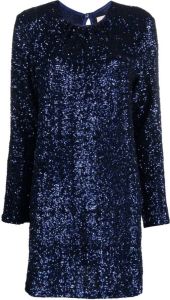 Semicouture Mini-jurk met pailletten Blauw