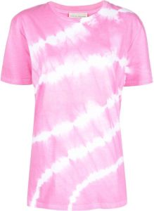 Semicouture T-shirt met tie-dye print Roze