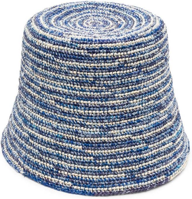 Sensi Studio Geweven vissershoed Blauw