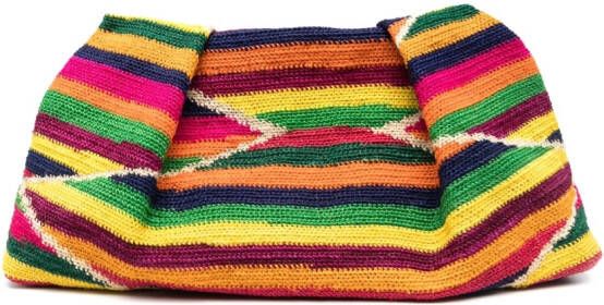 Sensi Studio Gebreide clutch Groen