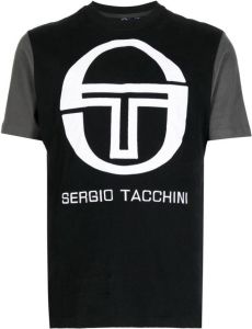 Sergio Tacchini logo-print cotton T-shirt Zwart