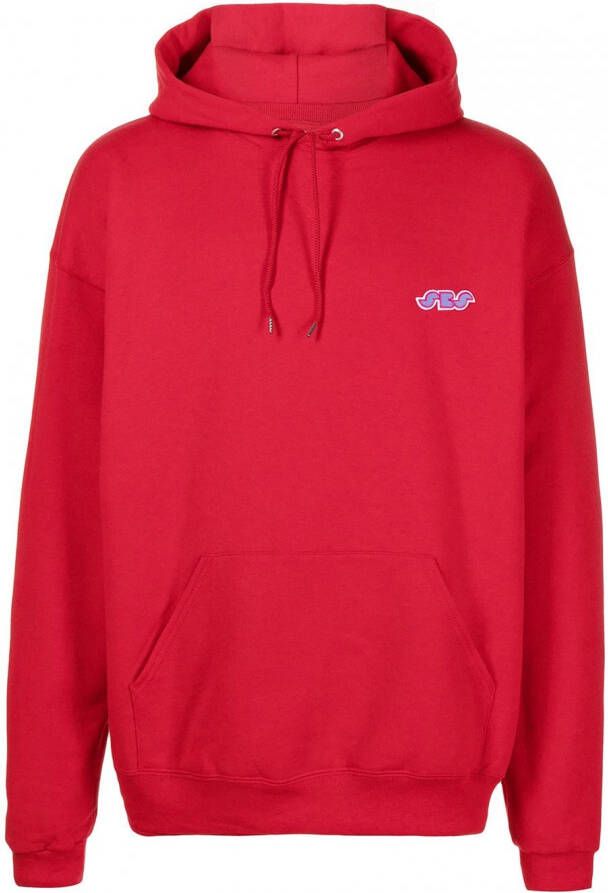 Seven By Seven Hoodie met logo Rood