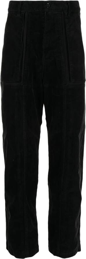 Seven By Seven Ribfluwelen broek Zwart