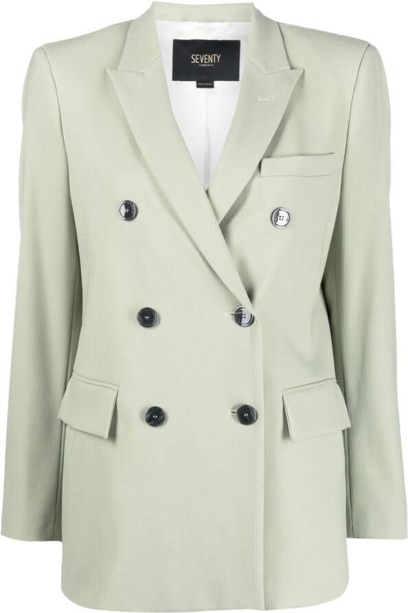 Seventy Blazer met dubbele rij knopen Groen