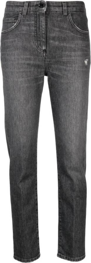 Seventy Flared jeans met toelopende pijpen Zwart