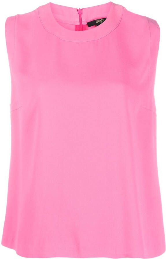 Seventy Blouse met ronde hals Roze