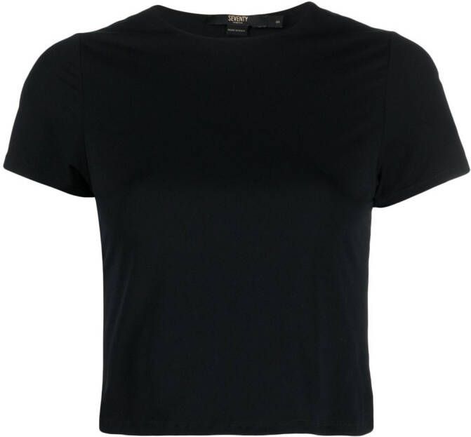 Seventy T-shirt met boothals Zwart