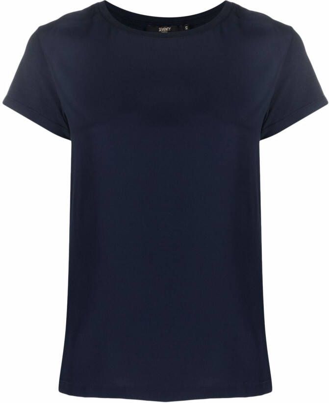 Seventy T-shirt met ronde hals Blauw