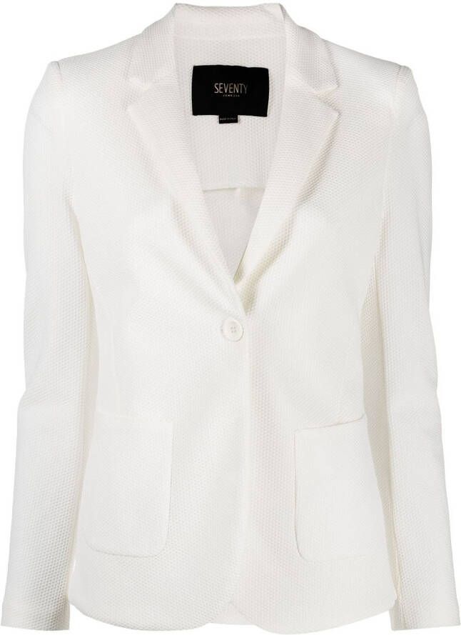Seventy Blazer met textuur Wit