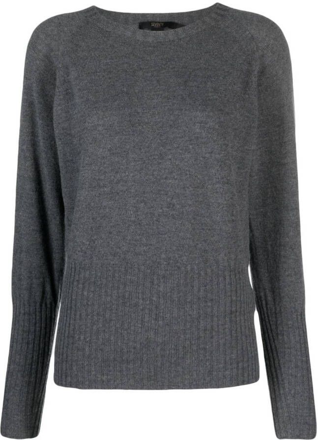 Seventy Trui met ronde hals Grijs
