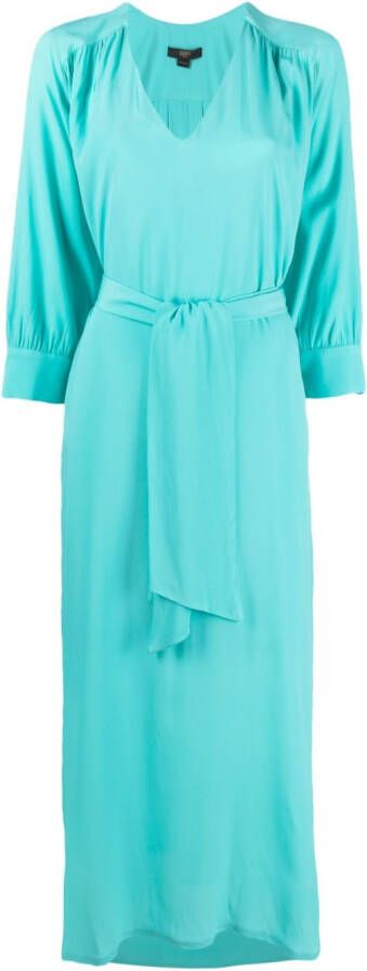 Seventy Maxi-jurk met V-hals Blauw
