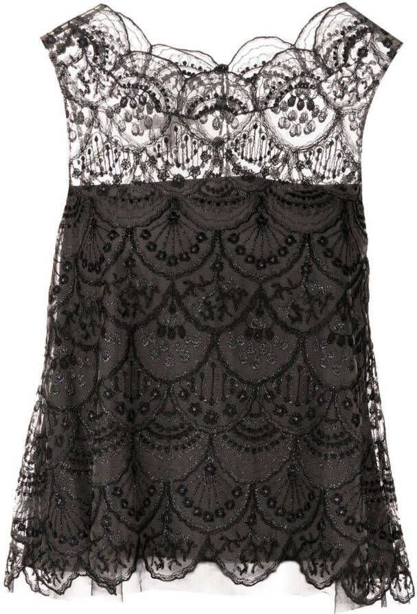 SHIATZY CHEN Mouwloze blouse Zwart