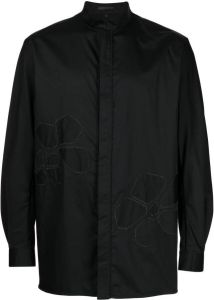 SHIATZY CHEN Overhemd met geborduurde bloemen Zwart