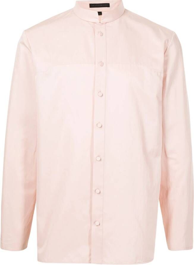 SHIATZY CHEN Overhemd met ronde opstaande kraag Roze