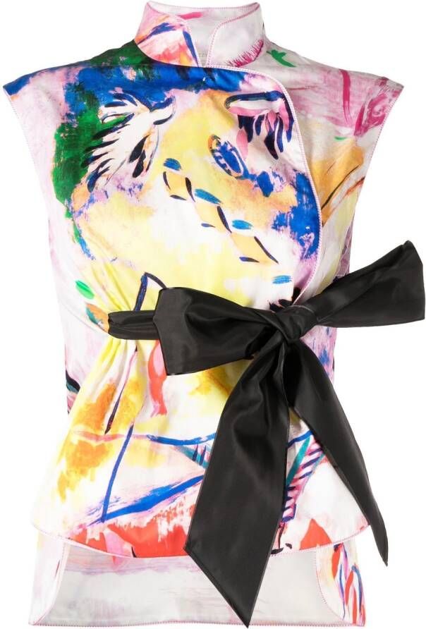 SHIATZY CHEN Top met bandkraag Roze