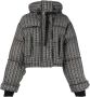 Shoreditch Ski Club Cropped donsjack BLKWHT BLACK WHITE - Thumbnail 1