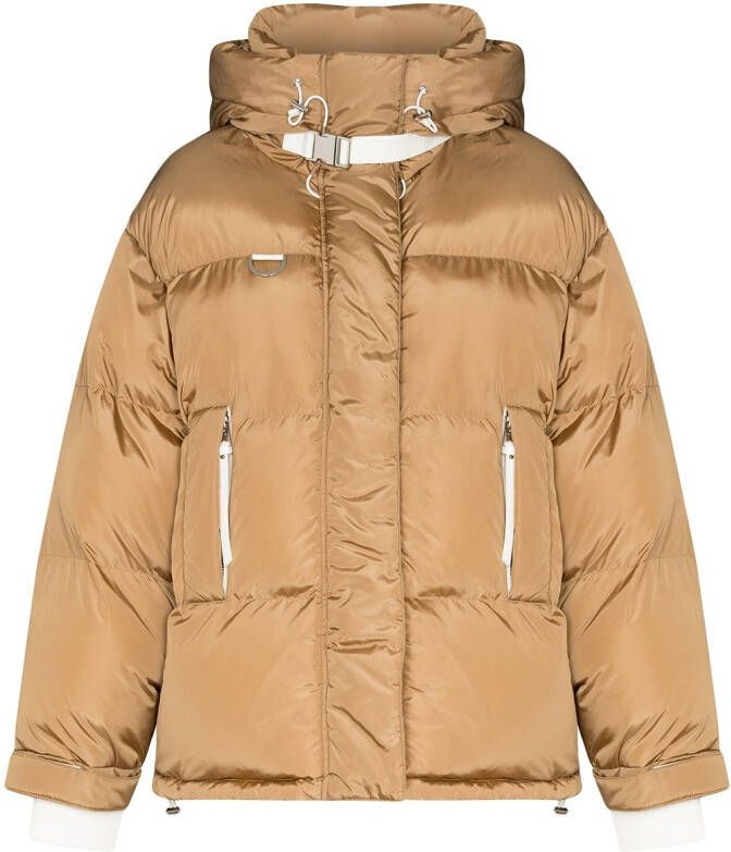 Shoreditch Ski Club Donsjack met hoge hals Beige