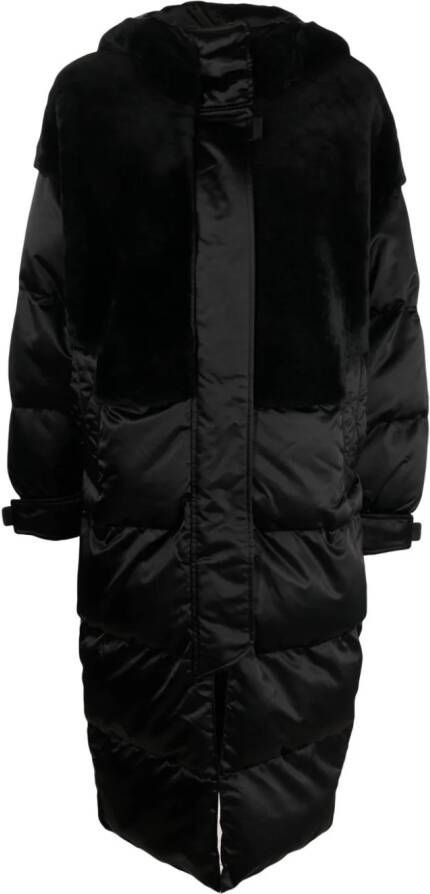 Shoreditch Ski Club Marlowe lammy parka Zwart