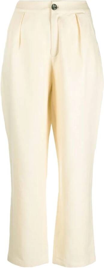 SIEDRES Broek met wijde pijpen Beige