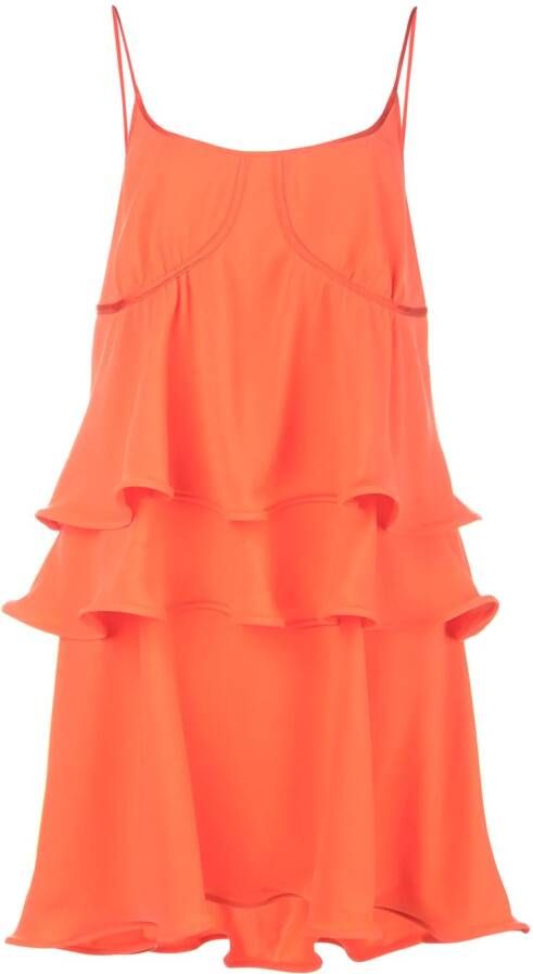 Sies Marjan Jurk met ruches Oranje