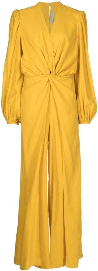 Silvia Tcherassi Jumpsuit met lange mouwen Geel