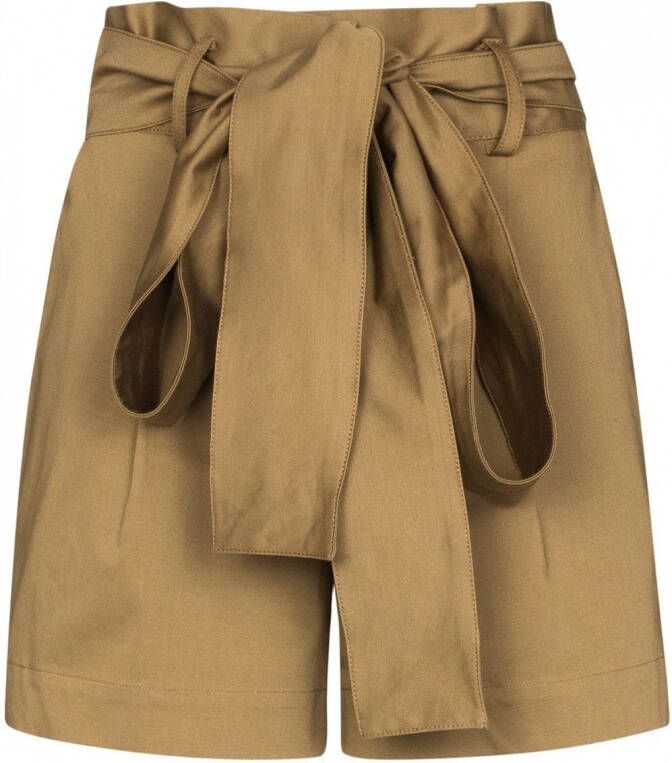Silvia Tcherassi High waist shorts Beige