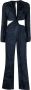 Silvia Tcherassi Jacquard jumpsuit Blauw - Thumbnail 1