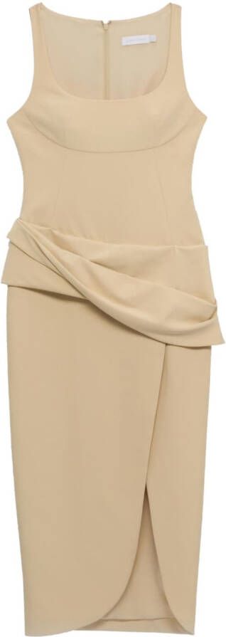 Simkhai Gedrapeerde jurk Beige