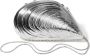 Simkhai Bridget schelpvormige clutch Zilver - Thumbnail 1