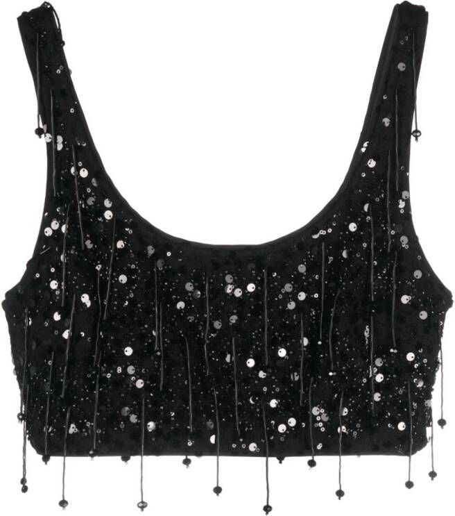 Simkhai Cropped T-shirt Zwart