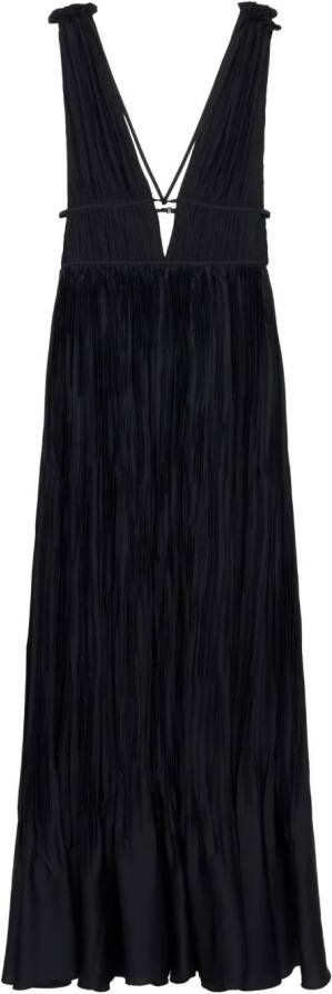 Simkhai Geplooide jurk Zwart