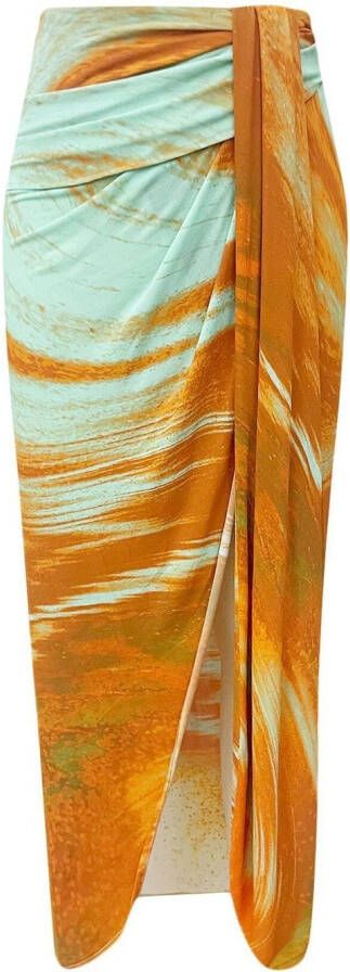 Simkhai High waist rok Oranje