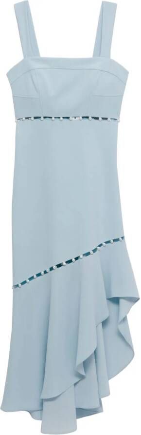 Simkhai Gedrapeerde midi-jurk Blauw