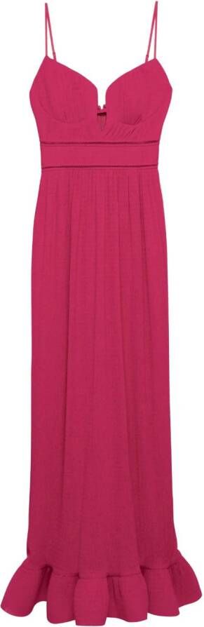 Simkhai Maxi-jurk met textuur Roze