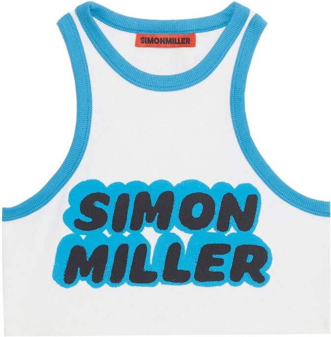 Simon Miller Tanktop met logoprint Wit