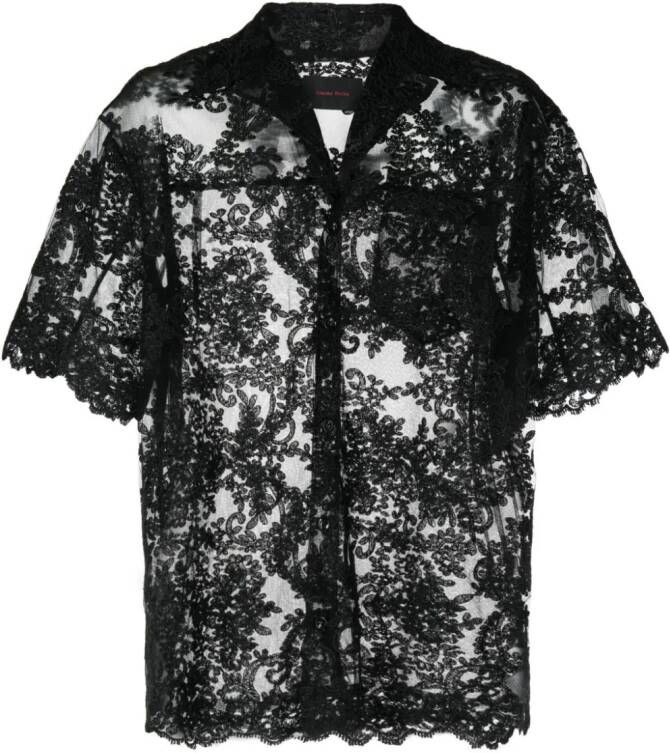 Simone Rocha Overhemd met veter-detail Zwart