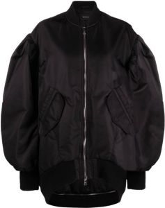 Simone Rocha Oversized bomberjack Zwart