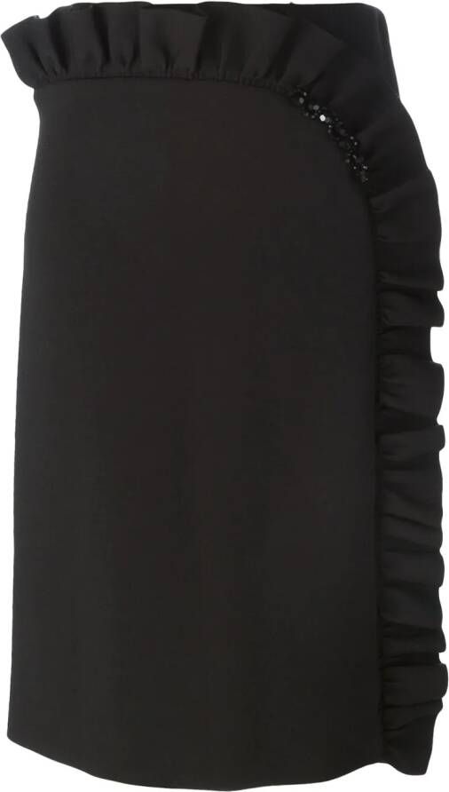 Simone Rocha Straight rok Zwart