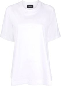 Simone Rocha T-shirt met afwerking van kant Wit