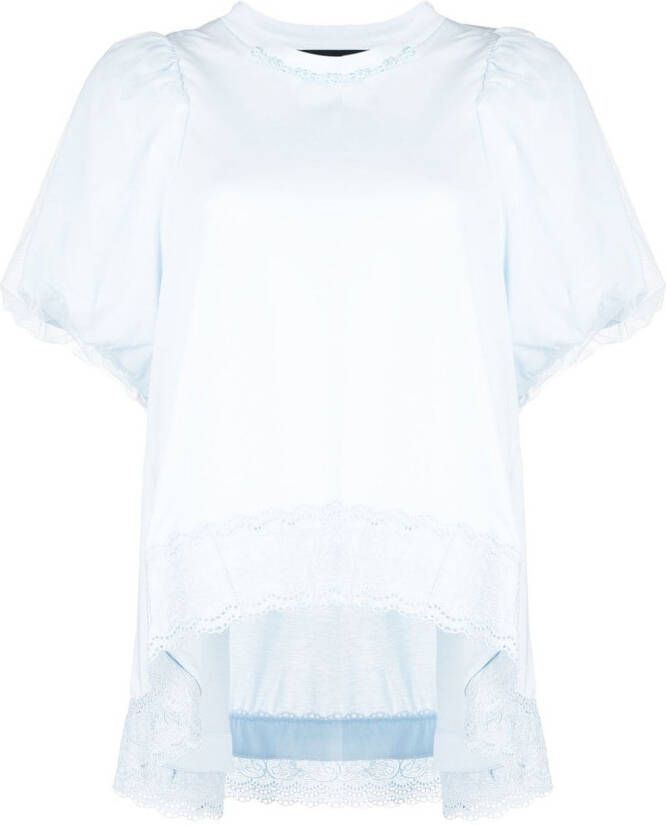 Simone Rocha T-shirt met pofmouwen Blauw