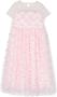 Simonetta Maxi-jurk met bloe patch Roze - Thumbnail 1