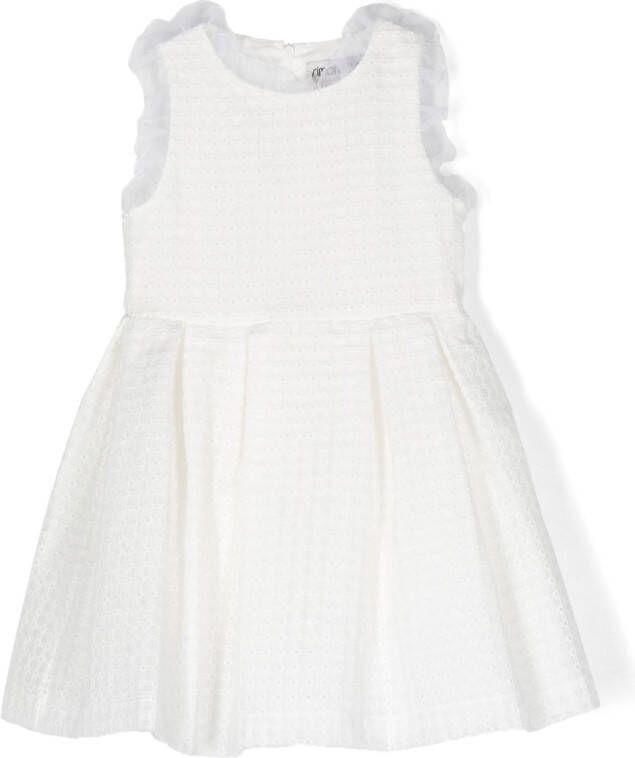 Simonetta Mouwloze jurk Wit
