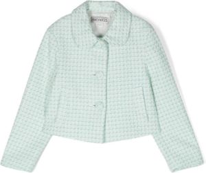 Simonetta long-sleeve tweed jacket Groen