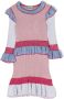 Simonetta Ribgebreide jurk Roze - Thumbnail 1