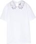 Simonetta Shirt met kristallen Wit - Thumbnail 1