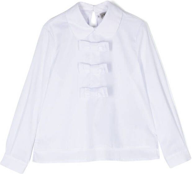 Simonetta Shirt met strikdetail Wit
