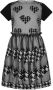 Simonetta Skaterjurk met pied-de-poule print Zwart - Thumbnail 1